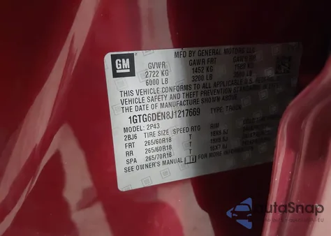 2018 GMC Canyon Slt from USA, damaged, VIN 1GTG6DEN8J1217669